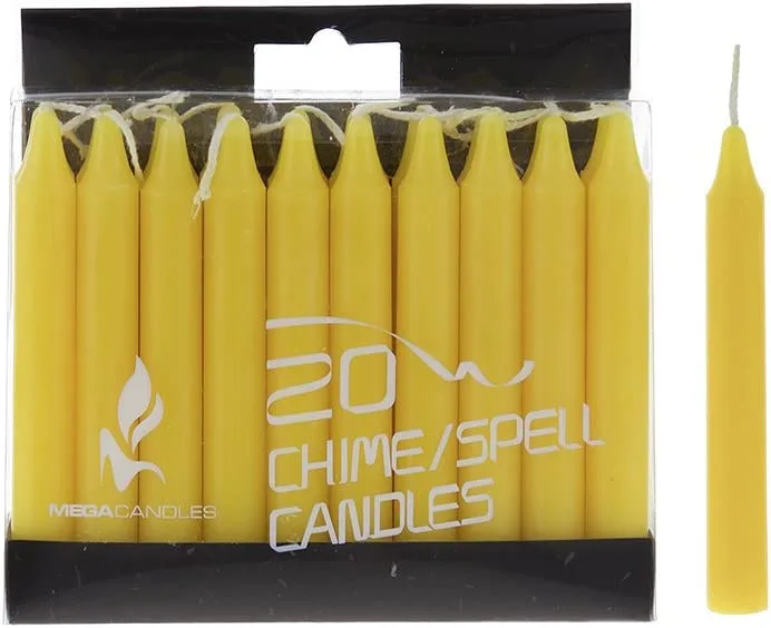 20 Yellow Chime Spell Candles​